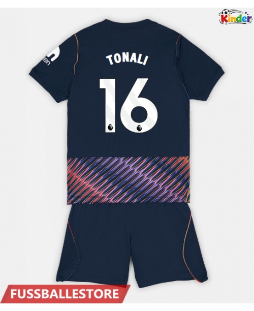 Günstige Tottenham Hotspur Sandro Tonali #16 Auswärts Trikotsatzt Kinder 2026-27 Kurzarm (+ Kurze Hosen)